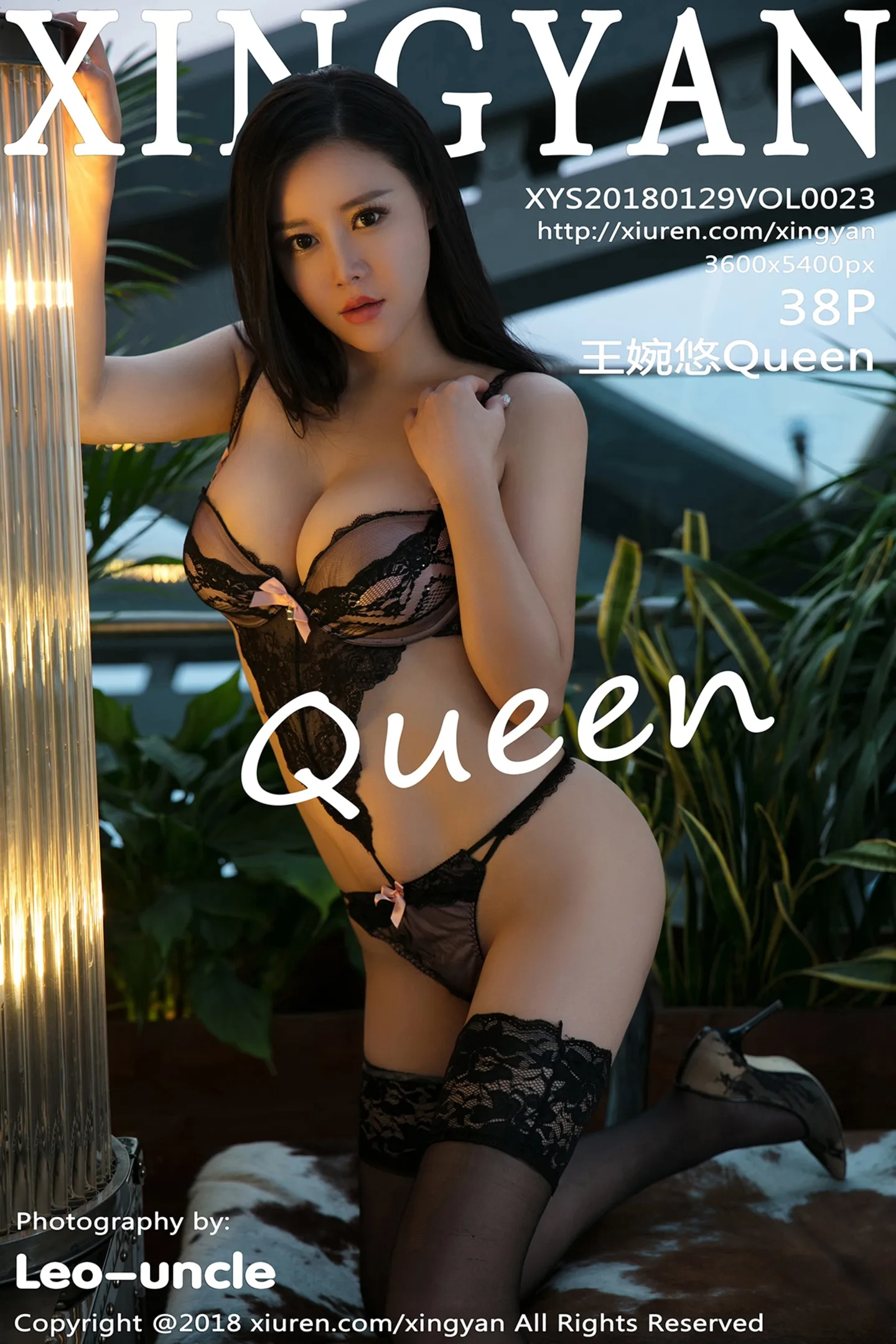 [XINGYAN星颜社]Vol.023_嫩模王婉悠Queen开胸超透连体衣秀豪乳胶带遮点诱惑写真38P-秀人网 - XiuRen.Space